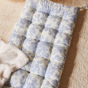 Urban Outfitters Blue and White Floral Nirvana Floor Cushion
